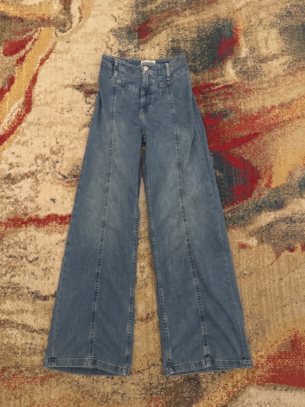 We The Free High-Rise Faded Blue Women's Jeans